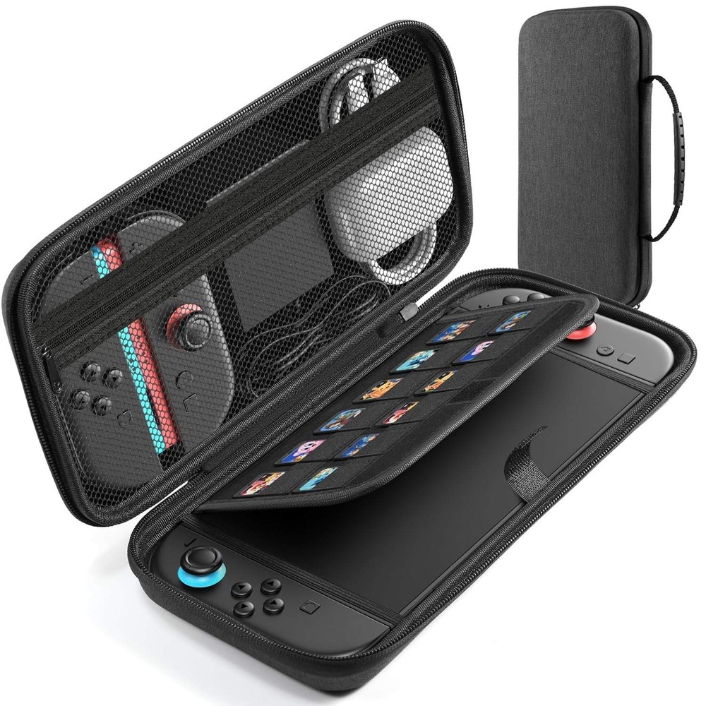 Switch Carrying Case Protective Hard Shell Travel Pouch For Console, Accessories